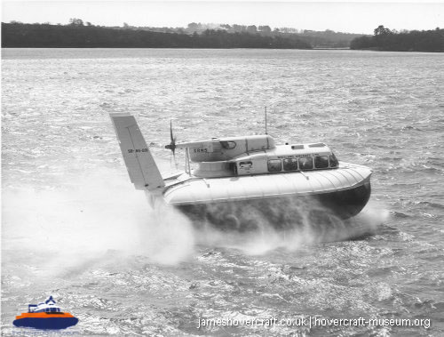 SRN5 with Westland -  (credit: The <a href='http://www.hovercraft-museum.org/' target='_blank'>Hovercraft Museum Trust</a>).